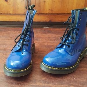 Blue Dr Martens - W Size 9